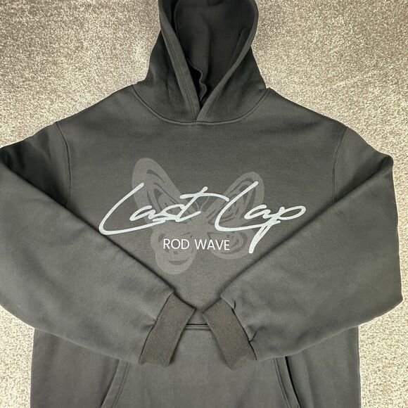 Rod Wave Last Lap Tour Hoodie Mens XXL Regular Black Pullover Sweatshirt Merch - Picture 2 of 7